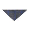 Boys Slim Tweed Plaid Check Formal Wedding Smart Casual Gray Blue Tie Hankie Neckwear Acessory Set view 2