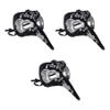Beistle Masquerade Long Nose Masks, 3-Pack Black and Silver Venetian-Style Masks with Ribbon Ties Elegant Costume Accessories for Mardi Gras Parties Theatrical Events and Halloween view 1