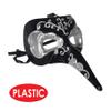 Beistle Masquerade Long Nose Masks, 3-Pack Black and Silver Venetian-Style Masks with Ribbon Ties Elegant Costume Accessories for Mardi Gras Parties Theatrical Events and Halloween view 3