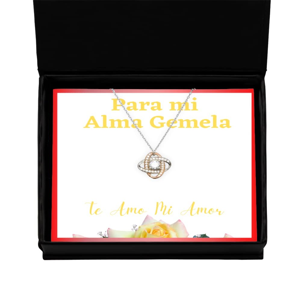 Regalo de San Valentine - para mi Novia despierto pienso en ti, joyeria para enamoradas o Mujeres - Collar de oro de Corazon