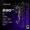 Bear Archery Royale Ready to Hunt Compound Bow Archery Set with Archery Accessories for Adults and Youths, 12- 27 Draw Length, 5-50 Lbs Draw Weight, Up to 290 FPS view 3