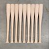 Wood Baseball Bats 9 Pack Game Quality Maple (33") view 1