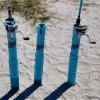 Adjustable Sand Spike Rod Holder, Sand Spike for Surf Fishing-Great for surf, Bank, Beach Fishing, from 24" Expand to 44", Easy to Set up, Save Storage, Durable. view 3