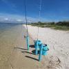 Adjustable Sand Spike Rod Holder, Sand Spike for Surf Fishing-Great for surf, Bank, Beach Fishing, from 24" Expand to 44", Easy to Set up, Save Storage, Durable. view 4