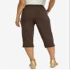 Jessica London Women's Plus Size Soft Ease Capri - 38/40, Chocolate view 2