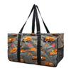 NGIL Extra Large Utility Tote Reusable Grocery Bag Oversized Collapsible for Groceries, Storage, Picnic, Beach (Construction Trucks-black) view 1