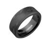 The Ridge Forged Carbon Beveled Ring Comfort Fit Wedding Band - 9.5 view 1