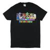 Seven Times Six Super Mario Men's Distressed Luigi Mario Wario Waluigi Line-Up Adult T-Shirt Tee (Small) view 1