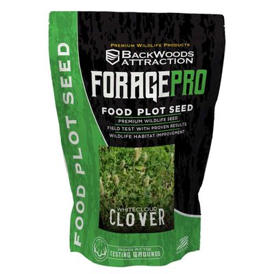 Backwoods Premium Wildlife Products White Cloud Crimson Clover - Premium Whitetail Deer Food Plot Seed - 6 Pound Bag