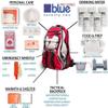 Blue Coolers Family Pack - B72 Pro Series Red Deluxe 72 Hour Emergency Backpack Survival Kit for 1 Person | Wildfires, Earthquake, Tornado, Hurricane, and Other Emergencies, 4 view 2