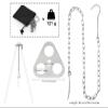 DS. DISTINCTIVE STYLE Stainless Steel Campfire Tripod Plate for Outdoor Cooking - Turn Branches into Camping Tripod for Hanging Cookware - Camping Accessories for Fire Pit and Outdoor Oven view 2