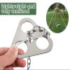 DS. DISTINCTIVE STYLE Stainless Steel Campfire Tripod Plate for Outdoor Cooking - Turn Branches into Camping Tripod for Hanging Cookware - Camping Accessories for Fire Pit and Outdoor Oven view 3