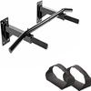 Spancare Home Gym Wall Mounting Pull Up Fitness Accessory Chin up Bar with Ab Straps view 1