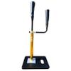 CT4 Dual Training Double TEE for Baseball/Softball with Detachable 360 Rotating Arm, Industrial Grade Neoprene Rubber Toppers, Adjustable Height: 24" to 46" Gold view 1
