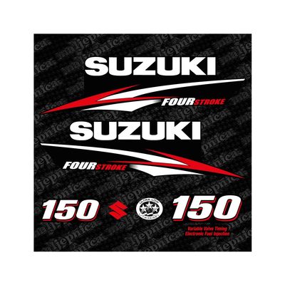 Suzuki 150 Four Stroke 2010 Outboard Aftermarket Decal/Aufkleber/Adesivo/Replacement Set