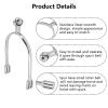 Pilipane Horse Spurs, Roller Ball Spurs 5.9x3.3x0.6 Inch Stainless Steel, 2PCS Exquisite Horse Spurs with Roller Ball Equestrian Accessories for Equestrian Boots Horse Training view 3