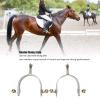 Pilipane Horse Spurs westerns Stainless Steel Spurs, 5 1 x 3 5 x 0 8in Roller Spurs for Equestrian Boots Men Women Rider Horsemanship Lovers, Exquisite Gear Spurs Equestrian Gear Accessories view 2