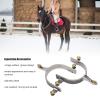 Pilipane Horse Spurs westerns Stainless Steel Spurs, 5 1 x 3 5 x 0 8in Roller Spurs for Equestrian Boots Men Women Rider Horsemanship Lovers, Exquisite Gear Spurs Equestrian Gear Accessories view 3