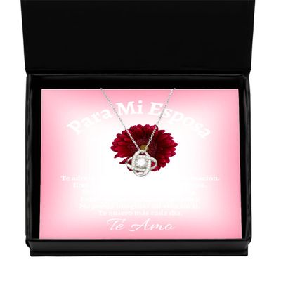 Regalo de San Valentine - para mi esposa Desde el Primer Momento en que te vi, joyeria para enamoradas - Amor Collar de Plata