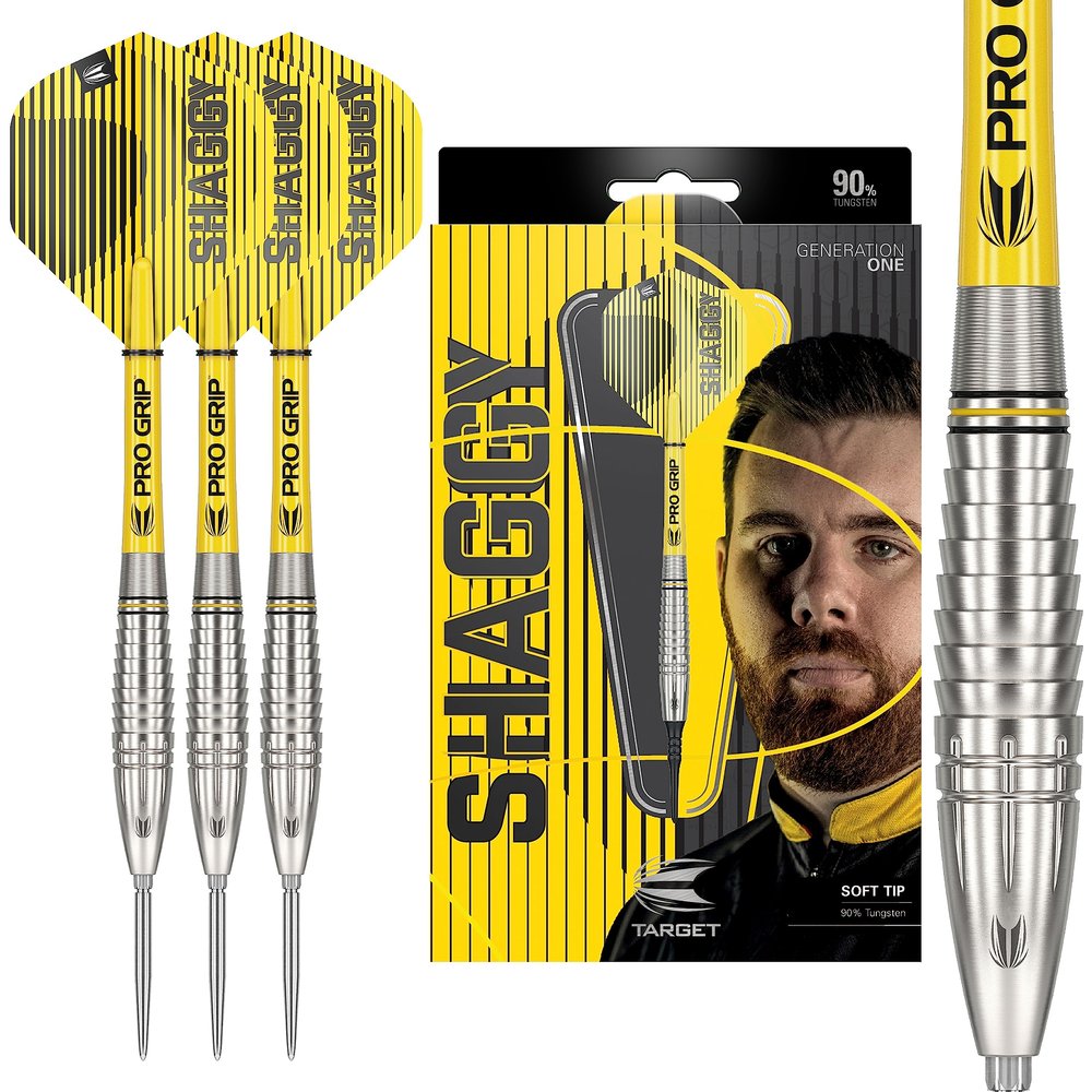 Target Darts Scott Williams G1 25G 90% Tungsten Swiss Point Steel Tip Darts Set