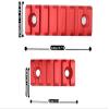 Combo of 5-45 Degree Offset Mount, 5 Slot, 7 Slot Rail with Quick Detach QD S l i n g S w i v e l Mount Kit-Push Button in Durable Material in red (5, 7 Slots, & Attachment & Red Mounts & Trigger) view 3
