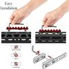 Combo of 5-45 Degree Offset Mount, 5 Slot, 7 Slot Rail with Quick Detach QD S l i n g S w i v e l Mount Kit-Push Button in Durable Material in red (5, 7 Slots, & Attachment & Red Mounts & Trigger) view 4