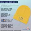 Beanies for Men Brachiosaurus Style A Embroidery Dinosaurs Tail Winter Hats for Women Acrylic Skull Cap 1 Size Yellow Design Only view 2