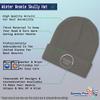 Beanies for Men Disc Golf, Tree and Yeti Embroidery Skull Cap Winter Hats for Women Acrylic One Size Dark Grey Design Only view 4