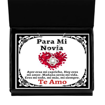 Regalo de San Valentine - para mi esposa, te Quiero, nada lo cambiara, joyeria para enamoradas o Mujeres - Amor Collar de Plata