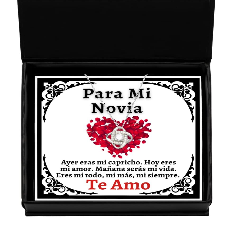 Regalo de San Valentine - para mi esposa, te Quiero, nada lo cambiara, joyeria para enamoradas o Mujeres - Amor Collar de Plata