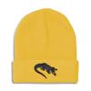 Beanies for Men Gator Florida Swamp Skull Cap Winter Hats for Women Acrylic One Size Yellow Design Only