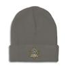 Beanies for Men Animal Control A Embroidery Skull Cap Winter Hats for Women Acrylic One Size Dark Grey Design Only view 1