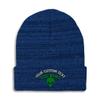 Custom Beanies for Men Alien Stay Weird Embroidery Skull Cap Winter Hats for Women Acrylic One Size Heather Royal Blue Personalized Text Here