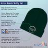 Beanies for Men Drone Pilot Gold Embroidery Skull Cap Winter Hats for Women Acrylic One Size Forest Green Design Only view 4