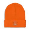 Beanies for Men Animal Control A Embroidery Skull Cap Winter Hats for Women Acrylic One Size Orange Design Only