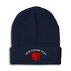 Custom Beanies for Men Albanian Eagle Albania Shqip Ri Shqip Skull Cap Winter Hats for Women Acrylic One Size Navy Personalized Text Here view 1