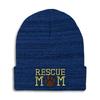 Beanies for Men Rescue Mom Dogs Cats A Embroidery Dogs Paw Winter Hats for Women Acrylic Skull Cap 1 Size Heather Royal Blue Design Only view 1
