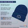 Beanies for Men Rescue Mom Dogs Cats A Embroidery Dogs Paw Winter Hats for Women Acrylic Skull Cap 1 Size Heather Royal Blue Design Only view 2