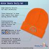 Custom Beanies for Men Christian Cross Jesus Faith Jesus Christ Skull Cap Winter Hats for Women Acrylic One Size Orange Personalized Text Here view 4