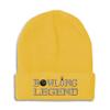 Beanies for Men Bowling Legend Embroidery Skull Cap Winter Hats for Women Acrylic One Size Yellow Design Only view 1