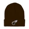 Speedy Pros Beanies for Men Sousaphone Music A Embroidery General Music Sousaphone Music #1 Winter Hats for Women Acrylic Skull Cap 1 Size Brown Design Only view 1