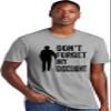 3X-Large Dark Heather Gray Mens Don't Forget My Discount Funny Senior Gift Idea Deluxe Soft T-Shirt view 2