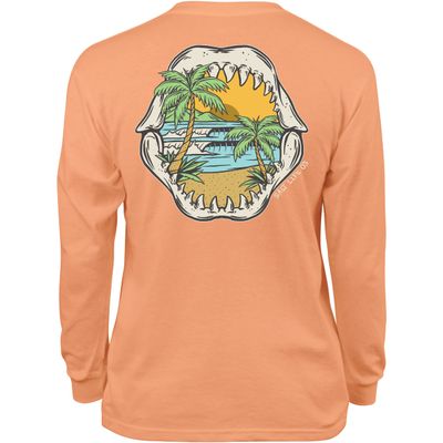 Salt Life Unisex Kids Youth Bite of Paradise Long Sleeve Tee, Grapefruit, Medium