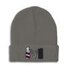Beanies for Men Barber Logo Embroidery Skull Cap Winter Hats for Women Acrylic One Size Dark Grey Design Only view 1
