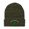 Custom Beanies for Men Alien Stay Weird Embroidery Skull Cap Winter Hats for Women Acrylic One Size Heather Olive Green Personalized Text Here view 1