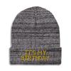 Speedy Pros Beanies for Men It's My Birthday Gold Embroidery Skull Cap Winter Hats for Women Acrylic One Size Heather Grey Design Only view 1
