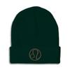 Beanies for Men Leo Embroidery Zodiac Leo Winter Hats for Women Acrylic Skull Cap 1 Size Forest Green Design Only view 1
