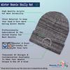 Speedy Pros Beanies for Men Scotland Flag Scottish Black Embroidery Flags Symbol Winter Hats for Women Acrylic Skull Cap 1 Size Heather Grey Design Only view 2