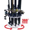 Rush Creek Creations | Salty Marine Grade Waterproof Spinning Fishing Rod Holder for 12 Saltwater/Freshwater Fishing Poles, Gear, and Accessories | Fishing Rod Rack for Garage Organization view 2