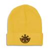 Beanies for Men Assistant Chief Embroidery Firefighter Badge Winter Hats for Women Acrylic Skull Cap 1 Size Yellow Design Only